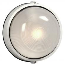  305111WH 226EB - Outdoor Cast Aluminum Marine Light - in White finish with Frosted Glass (Wall or Ceiling Mount)